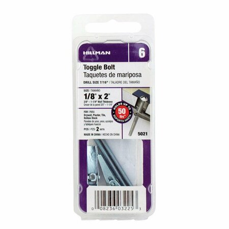 ACEDS 0.13 x 2 in. Toggle Bolt, 20PK 5334875